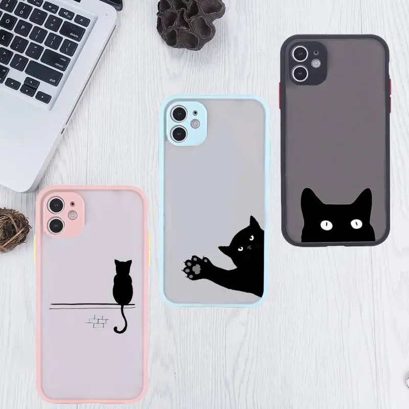 Cute animal black cat Phone Case Clear Funda matte transparent For blue iPhone 7 8 x xs xr 11 12 pro plus max mini
Cute animal black cat Phone Case Clear Funda matte transparent For blue iPhone 7 8 x xs xr 11 12 pro plus max mini