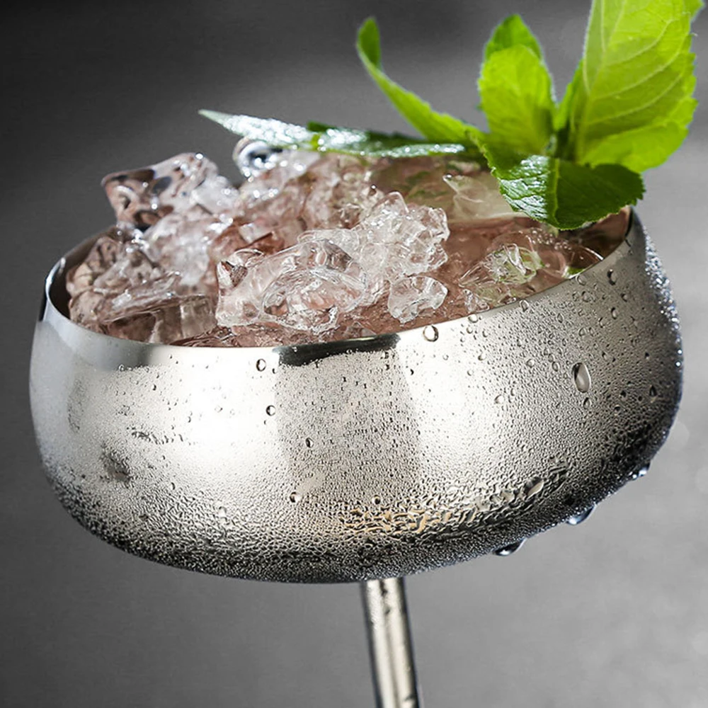 Stainless Steel 450ml Wide Dish Cocktail Glass Creative Metal Cocktail Bar Restaurant Champagne Cup Goblet Dropshipping
Stainless Steel 450ml Wide Dish Cocktail Glass Creative Metal Cocktail Bar Restaurant Champagne Cup Goblet Dropshipping