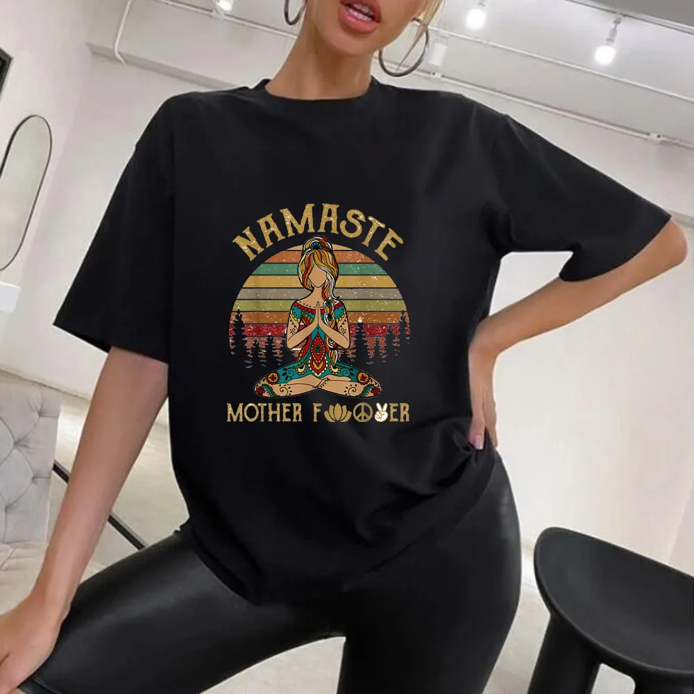 Namaste Mother Print Women T Shirt Cotton Casual Funny Tshirt Gift for Lady Yong Girl Top Tee Multiple Colour Woman T-shirts 
Namaste Mother Print Women T Shirt Cotton Casual Funny Tshirt Gift for Lady Yong Girl Top Tee Multiple Colour Woman T-shirts