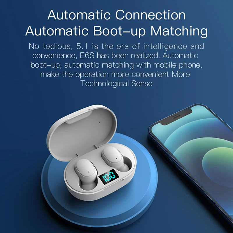 ROCK New E6s Smart Digital Display Bluetooth Headset Wireless Mini HIFI Headset Stereo in-Ear Waterproof Sports Earphone
ROCK New E6s Smart Digital Display Bluetooth Headset Wireless Mini HIFI Headset Stereo in-Ear Waterproof Sports Earphone