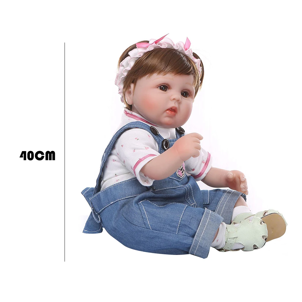 40cm Mini Lifelike Baby Dolls Soft Silicone Reborn Baby Dolls Girls Toys Can Be Used As Lie Down Realistic Simulation Rebirth Do
40cm Mini Lifelike Baby Dolls Soft Silicone Reborn Baby Dolls Girls Toys Can Be Used As Lie Down Realistic Simulation Rebirth Do