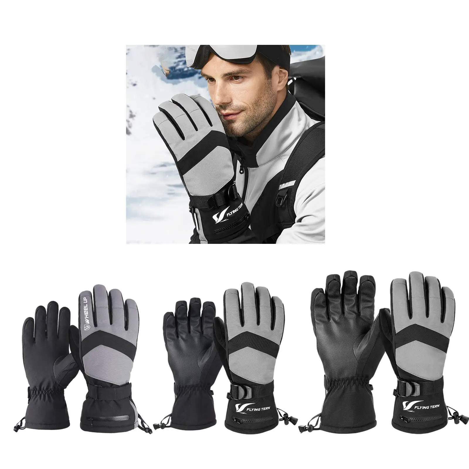 Waterproof Snowboard Gloves Cold Weather Winter Snow Glove for Snowboarding Skiing Mens Womens
Waterproof Snowboard Gloves Cold Weather Winter Snow Glove for Snowboarding Skiing Mens Womens