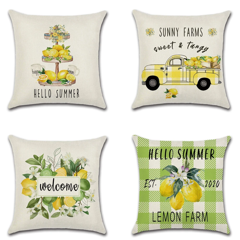 New Hello Summer Lemon Pillowcase Truck Plaid Printing Pillowcase Home Decoration Linen Car Cushion Cover Sofa Pillow Case
New Hello Summer Lemon Pillowcase Truck Plaid Printing Pillowcase Home Decoration Linen Car Cushion Cover Sofa Pillow Case