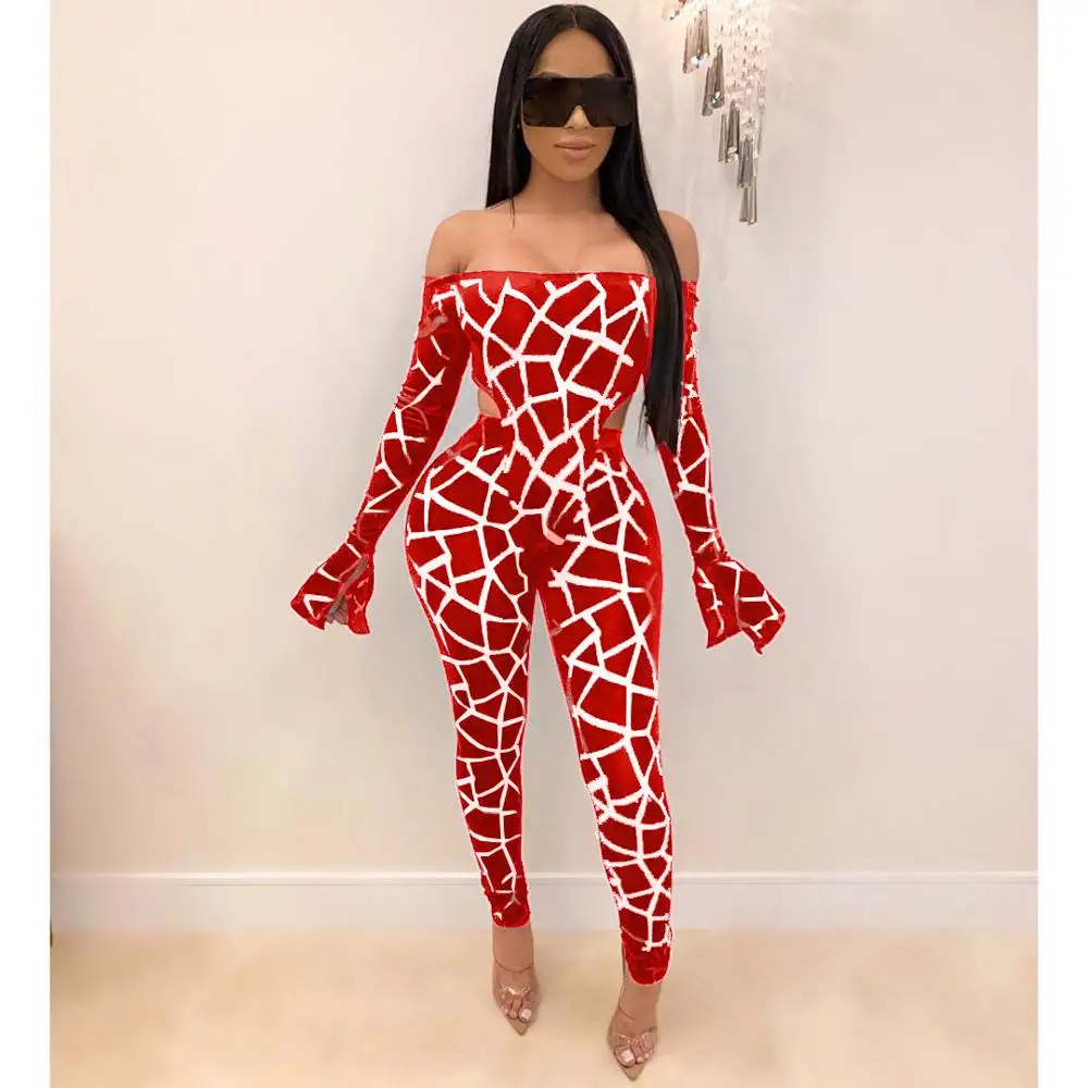 Night Club Sexy Women Geometric Print Two Piece Set High Street Fashion Slash Neck Off Shoulder Bodysuit And Leggings Trousers
Night Club Sexy Women Geometric Print Two Piece Set High Street Fashion Slash Neck Off Shoulder Bodysuit And Leggings Trousers