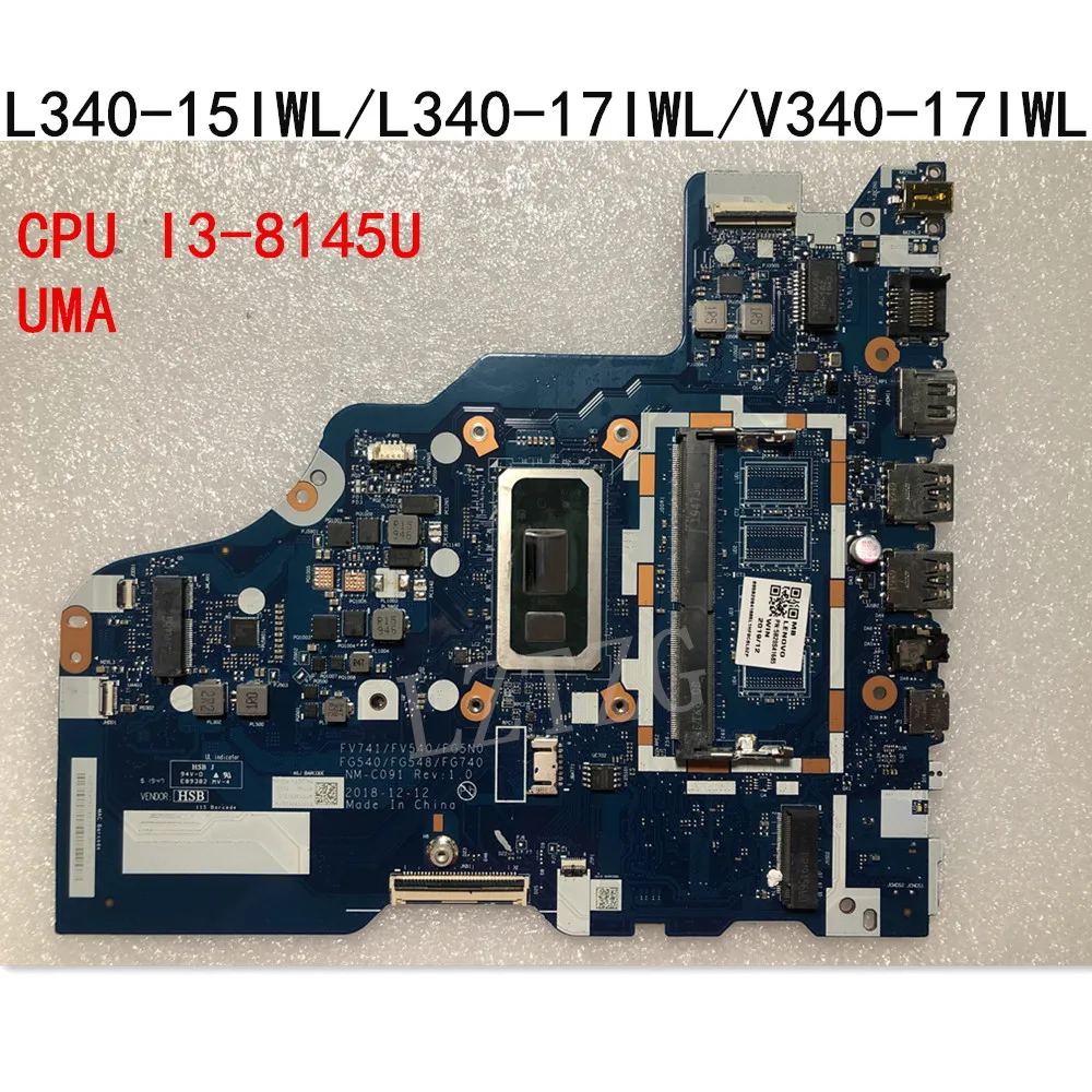 Для оригинального ноутбука Lenovo Ideapad L340-15IWL/L340-17IWL/V340-17IWL материнская плата с процессором I3-8145U UMA FRU 5B20S41685 5B20S41686
Для оригинального ноутбука Lenovo Ideapad L340-15IWL/L340-17IWL/V340-17IWL материнская плата с процессором I3-8145U UMA FRU 5B20S41685 5B20S41686