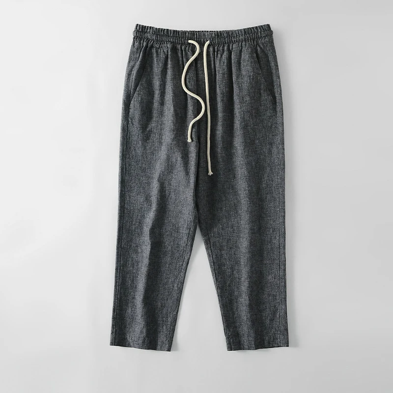 Japanese Style Cotton Linen Pants Men Lace-up Straight Long Black Cropped Pants Plus Size Vintage Summer Casual Trousers Xxxl
Japanese Style Cotton Linen Pants Men Lace-up Straight Long Black Cropped Pants Plus Size Vintage Summer Casual Trousers Xxxl