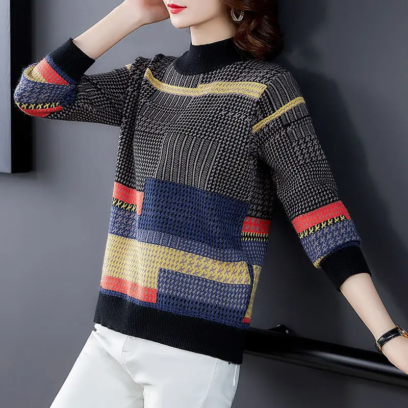 2021 Autumn Winter Women Long Sleeve Thick Knitted Sweater Female Casual Slim Print O-neck Pullovers Lady Loose Warm Jumper K633
2021 Autumn Winter Women Long Sleeve Thick Knitted Sweater Female Casual Slim Print O-neck Pullovers Lady Loose Warm Jumper K633