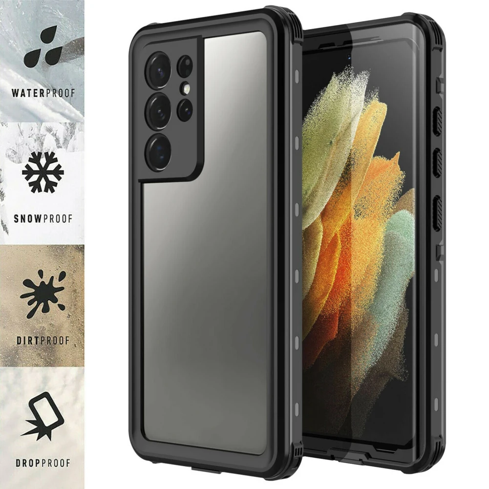Waterproof Case for Samsung Galaxy S21 Ultra Full Body Protection Protective Back Cover Anti Scratch Underwater Case
Waterproof Case for Samsung Galaxy S21 Ultra Full Body Protection Protective Back Cover Anti Scratch Underwater Case
