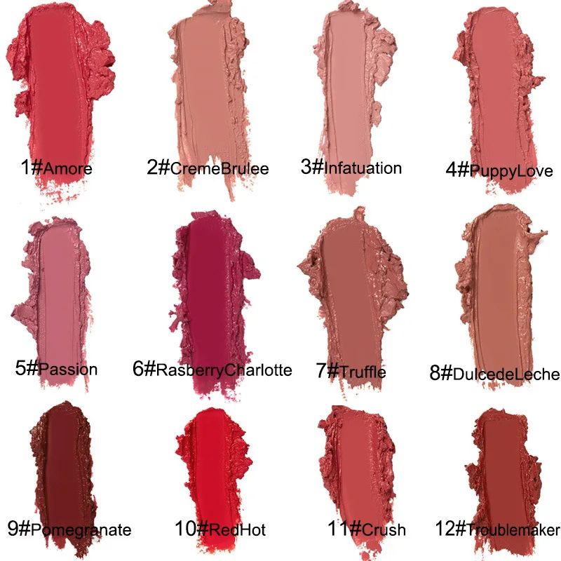 12 Colors Sexy Women Lipstick Waterproof Long Lasting Moist Lip Gloss Vivid Colorful Lipgloss Women Makeup maquiagem
12 Colors Sexy Women Lipstick Waterproof Long Lasting Moist Lip Gloss Vivid Colorful Lipgloss Women Makeup maquiagem