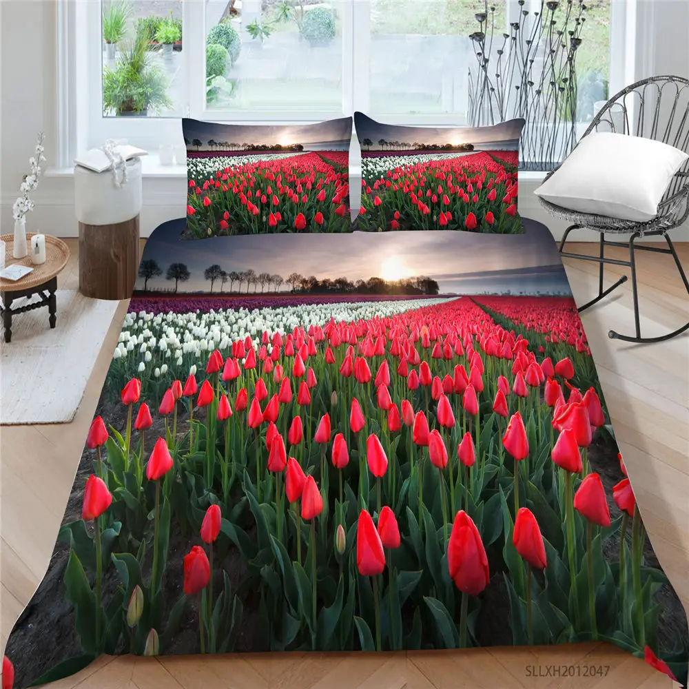 3D Tulips Bed Set King Size Elegant Simple Duvet Cover Set Queen Single Double Twin Full King Floral Bedding Set Blue
3D Tulips Bed Set King Size Elegant Simple Duvet Cover Set Queen Single Double Twin Full King Floral Bedding Set Blue
