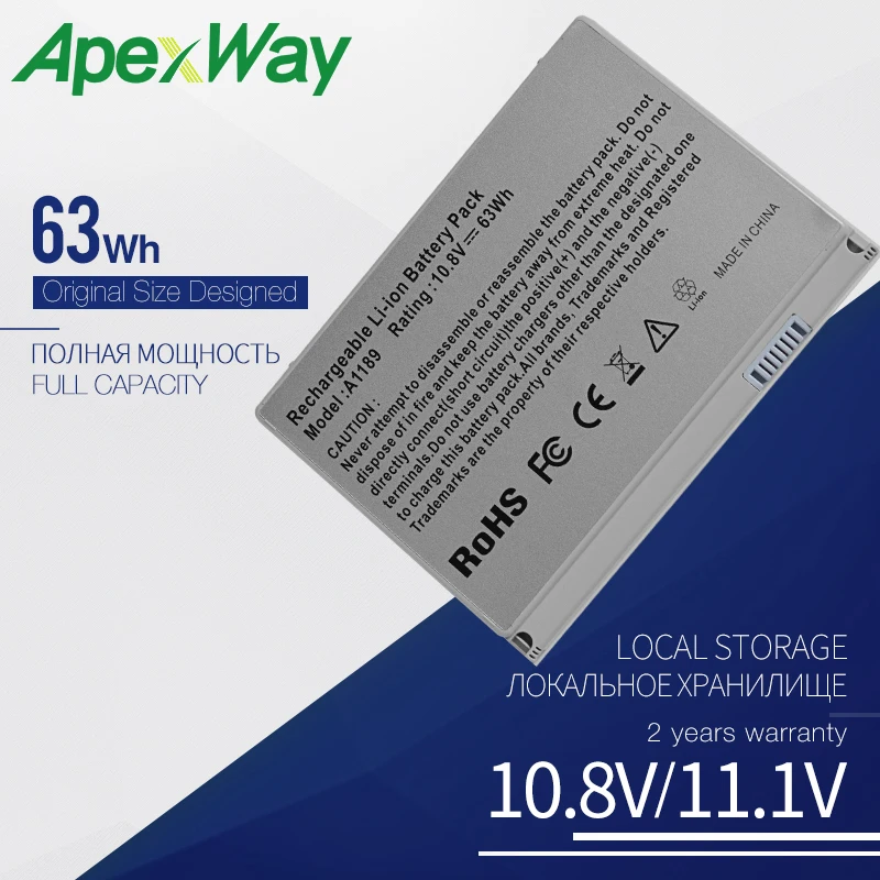 Аккумулятор для ноутбука Apple MacBook Pro 17 дюймов A1189 a1212 a1151 MA458 */A MA458G/A MA458J/A Series |
