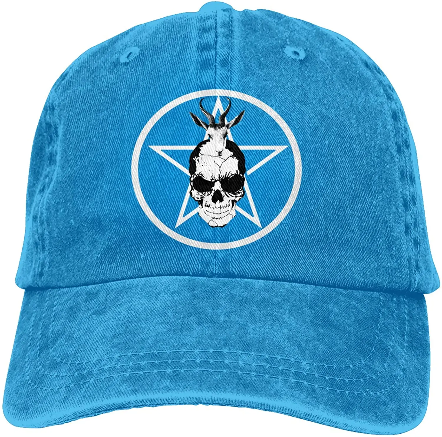 Pentagram with Demon Satanic Goat Sports Denim Cap Adjustable Unisex Plain Baseball Cowboy Snapback Hat
Pentagram with Demon Satanic Goat Sports Denim Cap Adjustable Unisex Plain Baseball Cowboy Snapback Hat