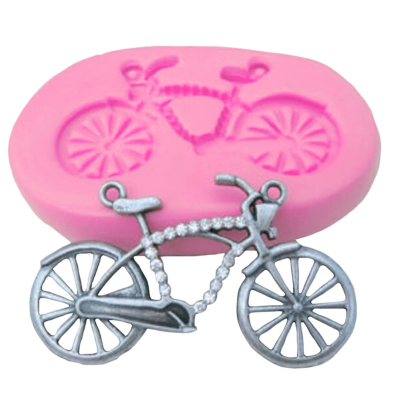 

Cake Decorating Tools Bicycle Shape 3D Silicone Fondant Mould Cake Cupcake Mold Design Chocolate Mould Bake Ware