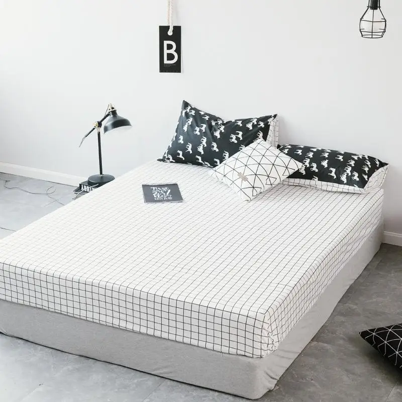 50bed cover simple 100% cotton star stripes grid bedspread pillowcase 3pcs black and white bedding set bed set
50bed cover simple 100% cotton star stripes grid bedspread pillowcase 3pcs black and white bedding set bed set
