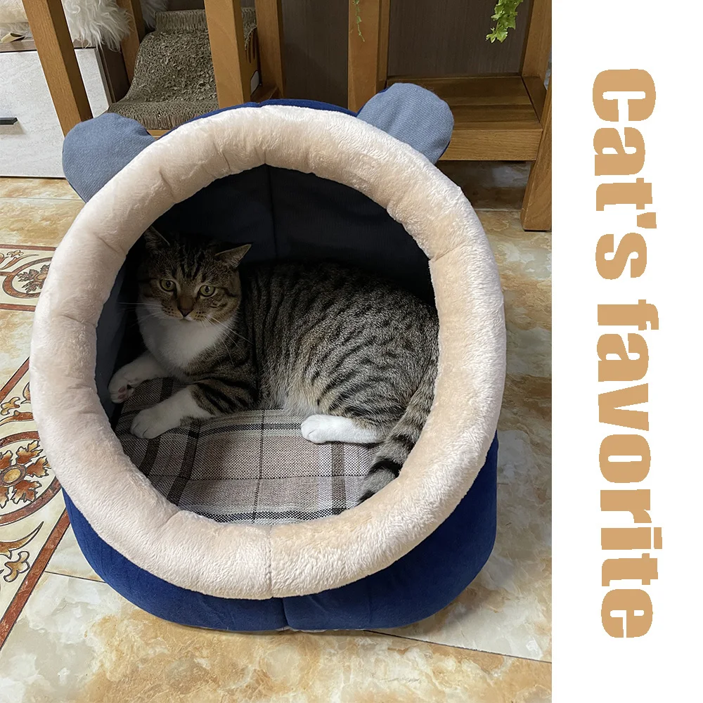 Pet Nest Deep Sleep Comfortable Cats bed Cat house Four seasons Semi-enclosed Villa
Pet Nest Deep Sleep Comfortable Cats bed Cat house Four seasons Semi-enclosed Villa
