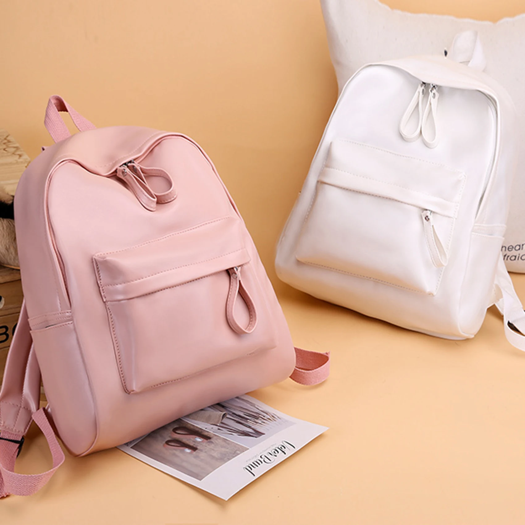 Fashion Preppy Style Women Backpack PU Leather School Bag Backpacks For Teengers Gilrs Large Capacity PU Travel Backpack 2021
Fashion Preppy Style Women Backpack PU Leather School Bag Backpacks For Teengers Gilrs Large Capacity PU Travel Backpack 2021