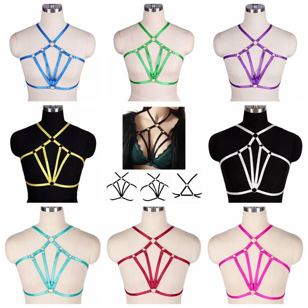 Women Body Harness Sexy Goth Harness Crop Top Bondage Harness Cage Bra Fetish Wear Open Chest Body Belt Suspender Belt
Women Body Harness Sexy Goth Harness Crop Top Bondage Harness Cage Bra Fetish Wear Open Chest Body Belt Suspender Belt