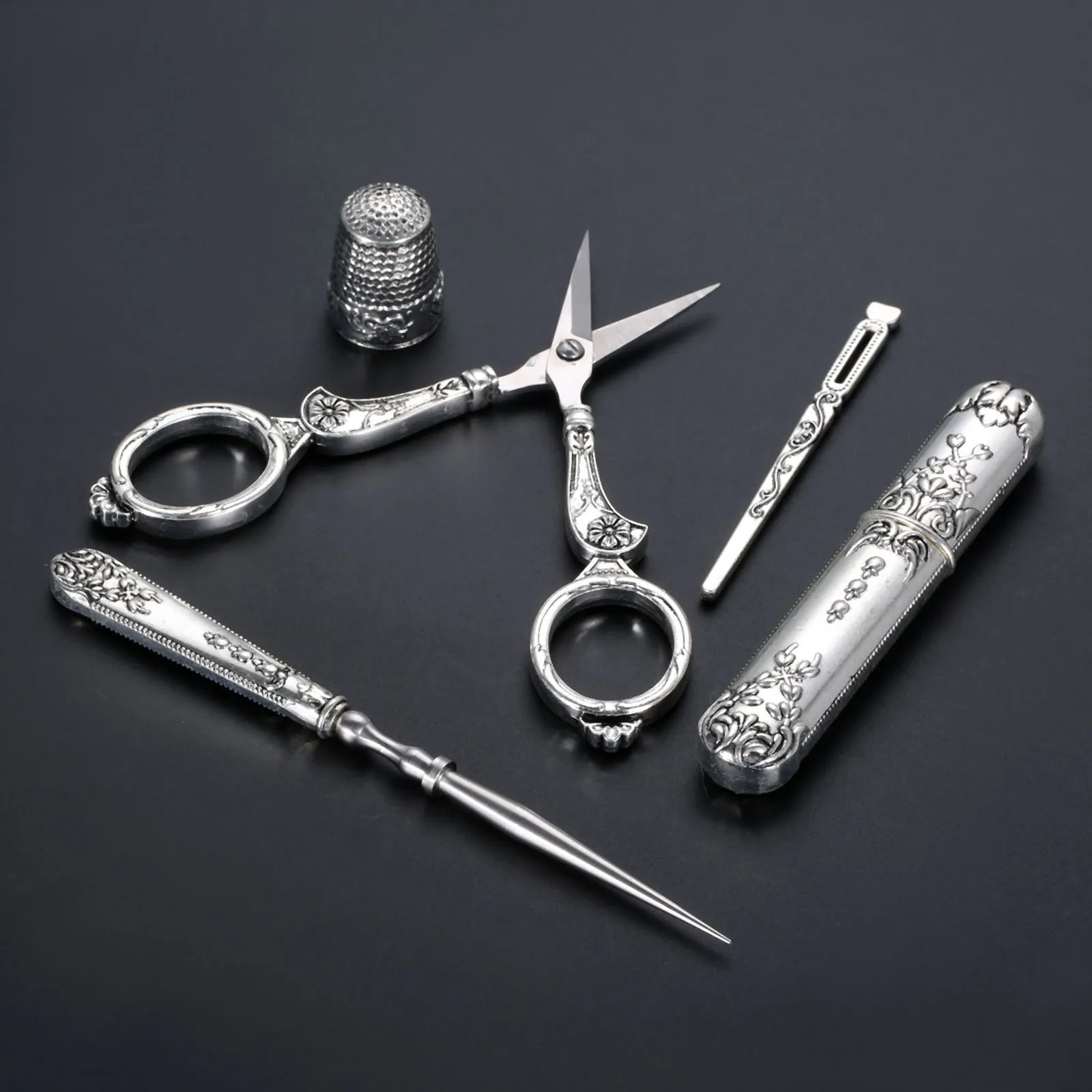 Hicello 15pcs/set Scissors Suture Needle Thrimble Awl Vintage Embroidery w/case Sewing Stainless Steel Needlework DIY Tool Gift
Hicello 15pcs/set Scissors Suture Needle Thrimble Awl Vintage Embroidery w/case Sewing Stainless Steel Needlework DIY Tool Gift