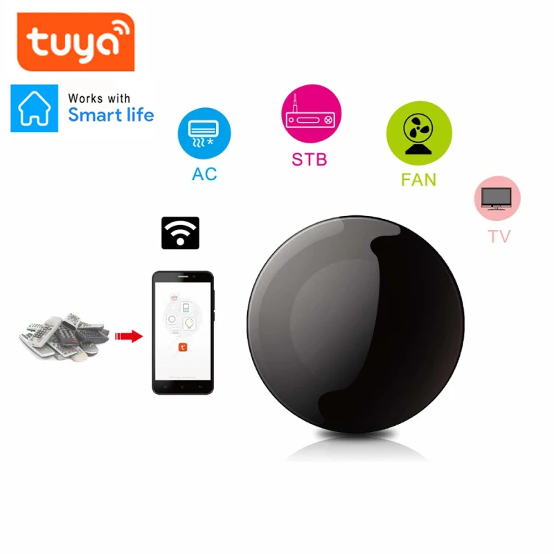 Tuya Smart Wireless WiFi-IR Remote Controller Smart Life APP WiFi Infrared Remote Controller Air Conditioner TV For Alexa/Echo
Tuya Smart Wireless WiFi-IR Remote Controller Smart Life APP WiFi Infrared Remote Controller Air Conditioner TV For Alexa/Echo