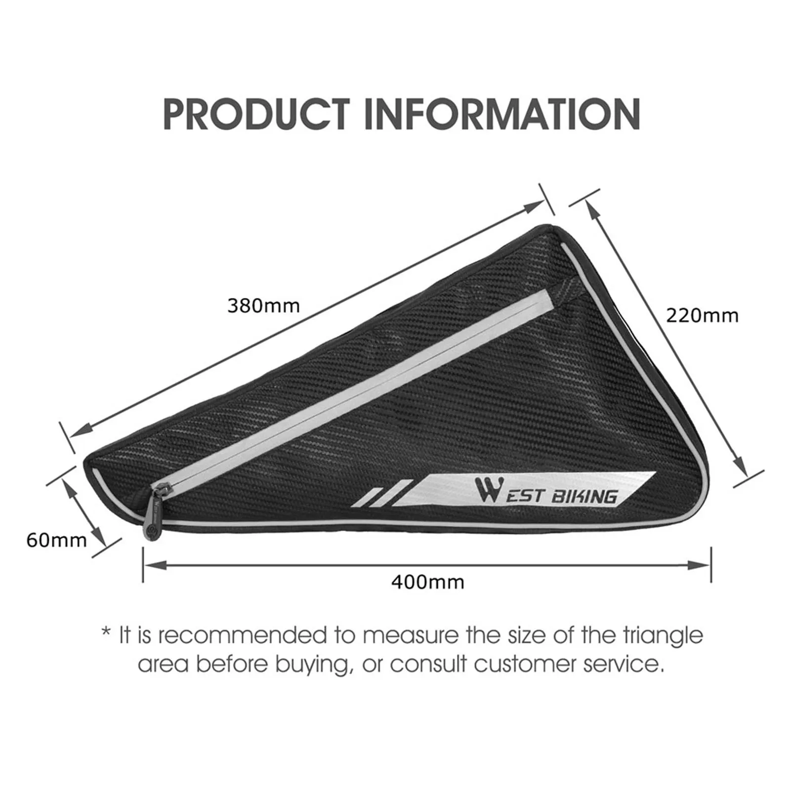 WEST 4L Triangle Bag BIKING Bike Bag Cycling Bike Front Frame Triangles Bag Bike Pack Cycling Top Tube Pouch For Long Bike Trip 
WEST 4L Triangle Bag BIKING Bike Bag Cycling Bike Front Frame Triangles Bag Bike Pack Cycling Top Tube Pouch For Long Bike Trip