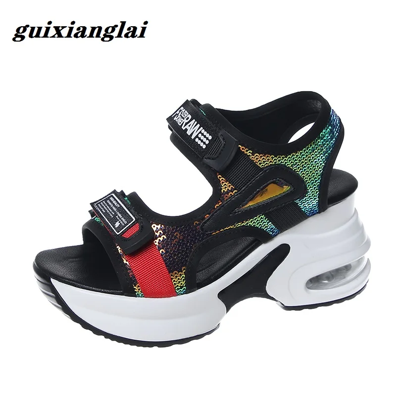 Slanted Heel Sandals Women's Net Red Super Fire 2020 New Style High Heel Platform Sponge Cake Sequin Elevator Rome Sandals
Slanted Heel Sandals Women's Net Red Super Fire 2020 New Style High Heel Platform Sponge Cake Sequin Elevator Rome Sandals