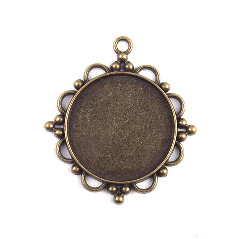 Antique Bronze Cabochon Setting Pendant Trays Blanks Bezel Inner 30mm Women Jewelry Findings Accessories Wholesale 10pcs/lot
Antique Bronze Cabochon Setting Pendant Trays Blanks Bezel Inner 30mm Women Jewelry Findings Accessories Wholesale 10pcs/lot