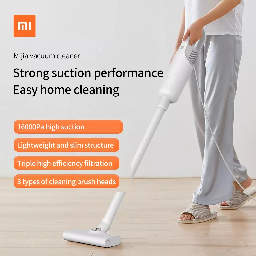 Портативный Ручной пылесос Xiaomi Mijia, бытовой компактный очиститель с Проводным Приводом, высокая мощность
Портативный Ручной пылесос Xiaomi Mijia, бытовой компактный очиститель с Проводным Приводом, высокая мощность
