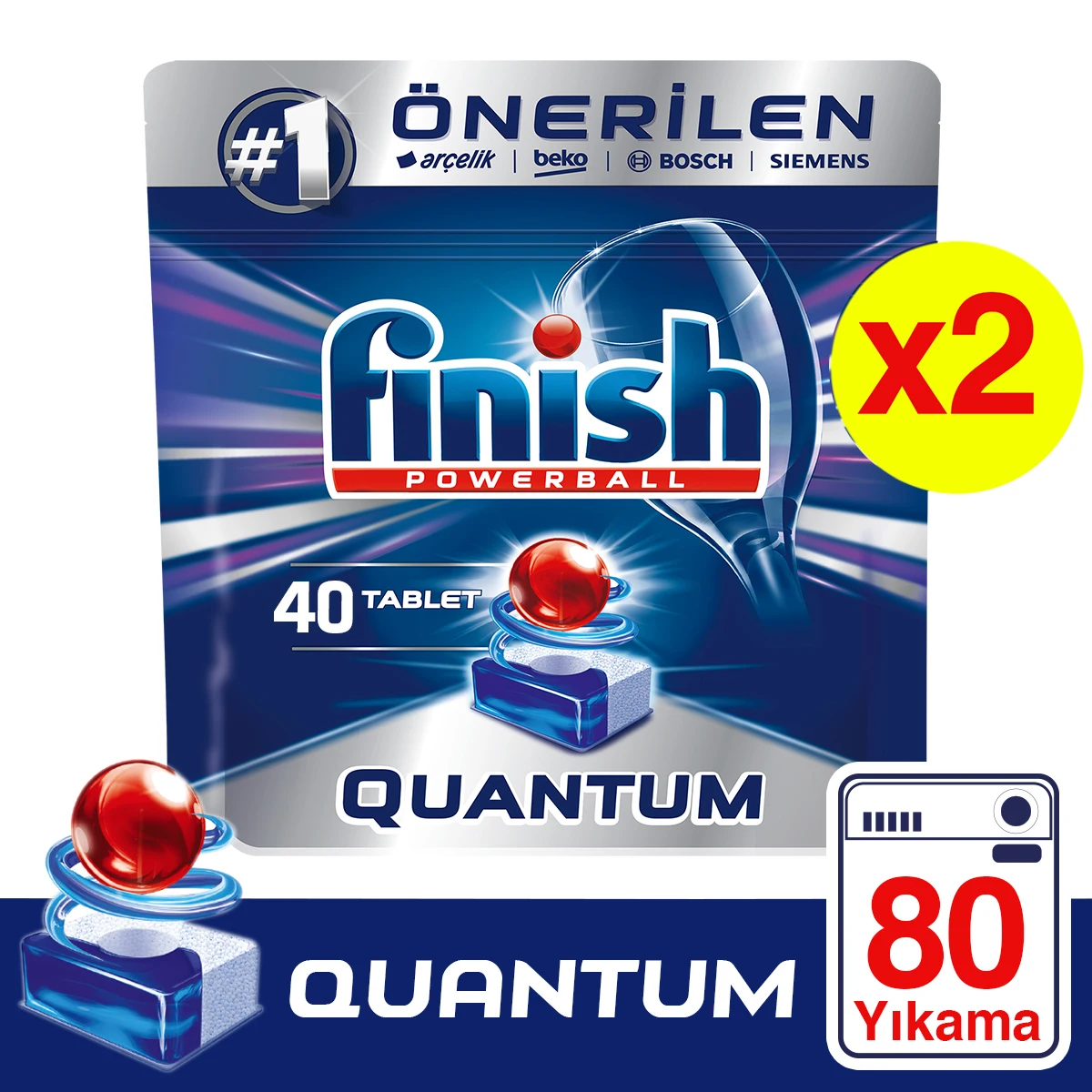 Очиститель для квантовой посудомоечной машины 2x40 таблетки
Очиститель для квантовой посудомоечной машины 2x40 таблетки