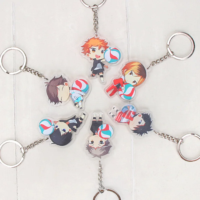 6 шт./компл. брелок Haikyuu, фигурка Haikyuu, Shouyou Hinata, двусторонняя акриловая фигурка, подвеска, брелок для ключей для детей
6 шт./компл. брелок Haikyuu, фигурка Haikyuu, Shouyou Hinata, двусторонняя акриловая фигурка, подвеска, брелок для ключей для детей