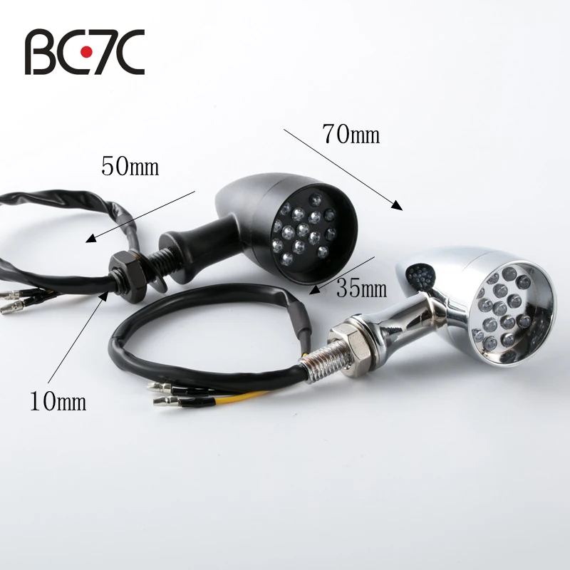 Universal Motorcycle 12V LED Black Metal Bullet Turn Signal Light Indicator For Harley Honda Yamaha Suzuki Kawasaki
Universal Motorcycle 12V LED Black Metal Bullet Turn Signal Light Indicator For Harley Honda Yamaha Suzuki Kawasaki
