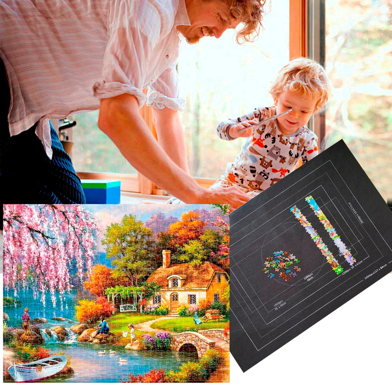 Puzzles Mat Jigsaw Roll Felt Mat Play mat Puzzles Blanket For Up to 3000 Pieces Puzzle Accessories Portable Travel Storage mat
Puzzles Mat Jigsaw Roll Felt Mat Play mat Puzzles Blanket For Up to 3000 Pieces Puzzle Accessories Portable Travel Storage mat
