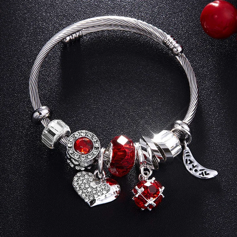 Браслет RAVIMOUR Love Heart «сделай сам», браслеты с подвесками из хрустальных бусин, модные индийские ювелирные изделия, стальная цепочка, брендовы...
Браслет RAVIMOUR Love Heart «сделай сам», браслеты с подвесками из хрустальных бусин, модные индийские ювелирные изделия, стальная цепочка, брендовы...