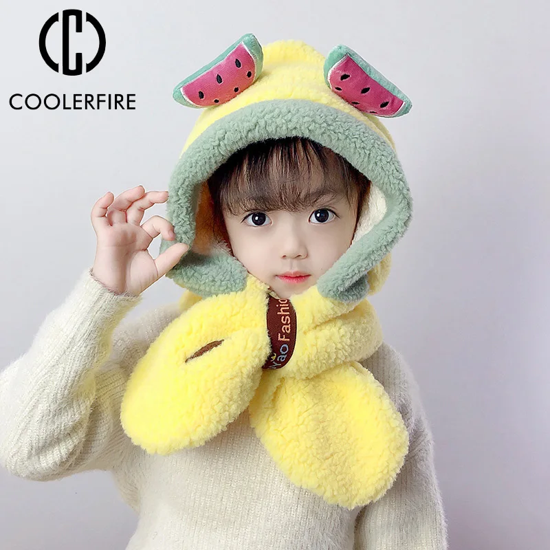 Girls Korean Plush Scarf Hat Outdoor Scarves Protectors Warm Plush Hat Scarf Set Winter Hat Child Cute Fruite Thick Hat AD2137
Girls Korean Plush Scarf Hat Outdoor Scarves Protectors Warm Plush Hat Scarf Set Winter Hat Child Cute Fruite Thick Hat AD2137