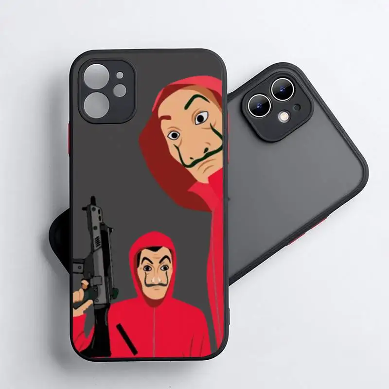 Spain TV Money Heist House Paper Phone Case Matte Transparent for iPhone 7 8 11 12 s mini pro X XS XR MAX Plus coque
Spain TV Money Heist House Paper Phone Case Matte Transparent for iPhone 7 8 11 12 s mini pro X XS XR MAX Plus coque