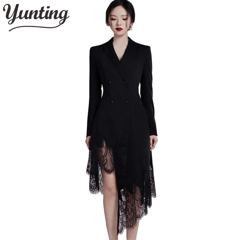 HIGH QUALITY Newest Fashion 2021 Designer Runway Dress Women's Long Sleeve Lace Patchwork Long Dress
HIGH QUALITY Newest Fashion 2021 Designer Runway Dress Women's Long Sleeve Lace Patchwork Long Dress