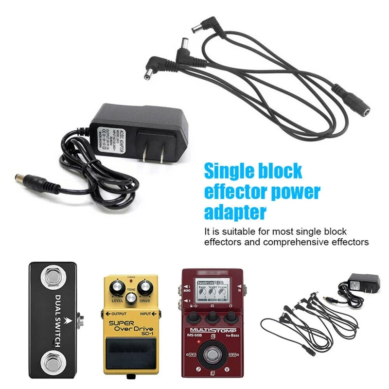 US Plug 9V 1A Guitar Musical Instruments Accessories Pedal Power Supply Adapter for Single Block and Comprehensive Effector
US Plug 9V 1A Guitar Musical Instruments Accessories Pedal Power Supply Adapter for Single Block and Comprehensive Effector