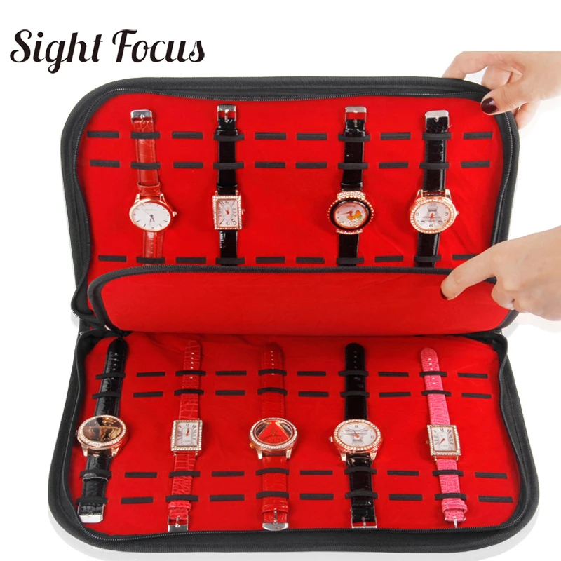 20 Slots/Grids Watch Band Collector Organizer Watch Strap Case Black Pu Watch Storage Box with Zipper Wristwatch Display Tray
20 Slots/Grids Watch Band Collector Organizer Watch Strap Case Black Pu Watch Storage Box with Zipper Wristwatch Display Tray