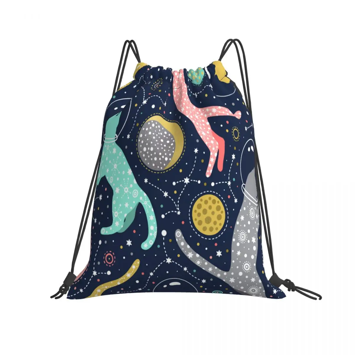 Gym Bag Travel Drawstring Bag Cosmic Cats Astronauts Floating In Space Outdoor Sport Backpack for Training Swimming Fitness Bag 
Gym Bag Travel Drawstring Bag Cosmic Cats Astronauts Floating In Space Outdoor Sport Backpack for Training Swimming Fitness Bag