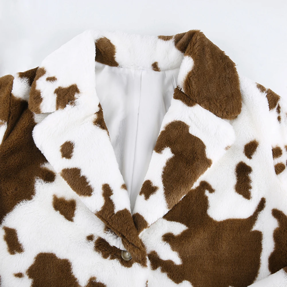 Y2K E-girl Winter Cow Pattern Faux Fur Coats E-girl Vintage Turn Down Collar Long Sleeve Jackets Harajuku Printing Streetwear
Y2K E-girl Winter Cow Pattern Faux Fur Coats E-girl Vintage Turn Down Collar Long Sleeve Jackets Harajuku Printing Streetwear