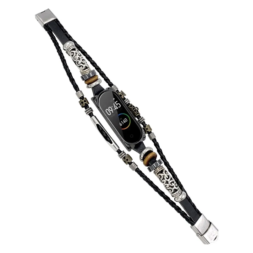 Sports Bracelet Fashion band Accessories For Xiaomi Mi Band 4 Replacement Leather Beading Bracelet Strap Weave Braideds
Sports Bracelet Fashion band Accessories For Xiaomi Mi Band 4 Replacement Leather Beading Bracelet Strap Weave Braideds