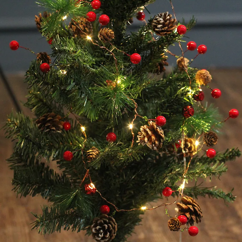 2M Christmas Tree Lights Led Pine Needle String Lights for Christmas Decoration Pine Cone Rattan Vine Copper Wire Lamp 20 LED
2M Christmas Tree Lights Led Pine Needle String Lights for Christmas Decoration Pine Cone Rattan Vine Copper Wire Lamp 20 LED