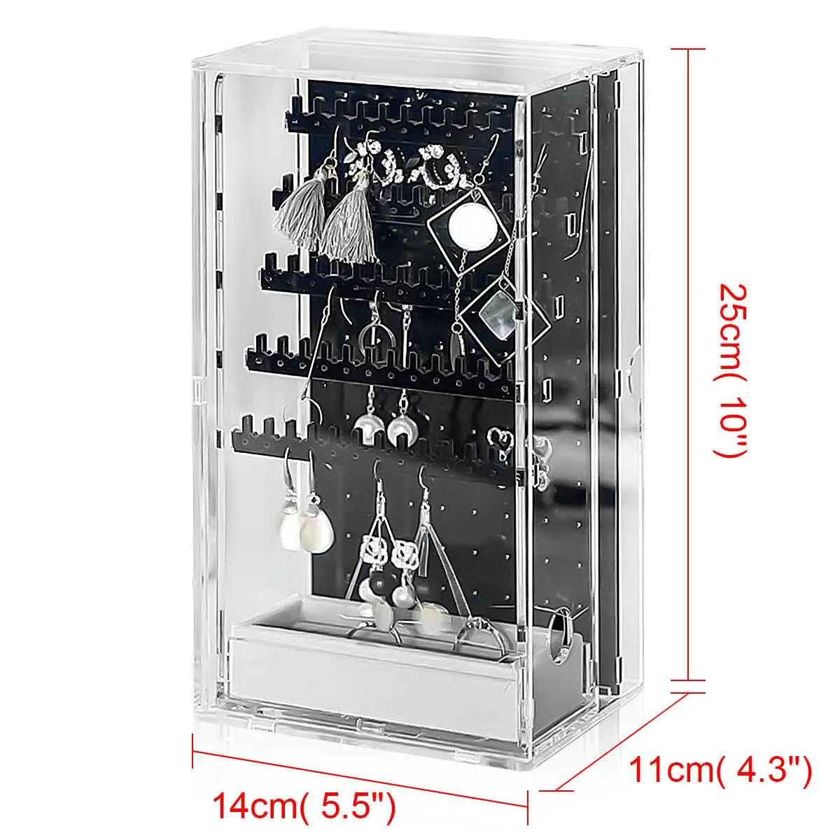 New Acrylic Multifunctional High-end Jewelry Box Jewelry Storage Box Earring Rack Ring Box Earring Necklace Display Organizer
New Acrylic Multifunctional High-end Jewelry Box Jewelry Storage Box Earring Rack Ring Box Earring Necklace Display Organizer
