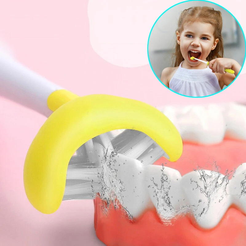Long Handle Manual Baby Toothbrush Three Sided Children's Oral Hygiene Care Soft Toothbrush Baby Teeth Massage Cleaning Tools
Long Handle Manual Baby Toothbrush Three Sided Children's Oral Hygiene Care Soft Toothbrush Baby Teeth Massage Cleaning Tools