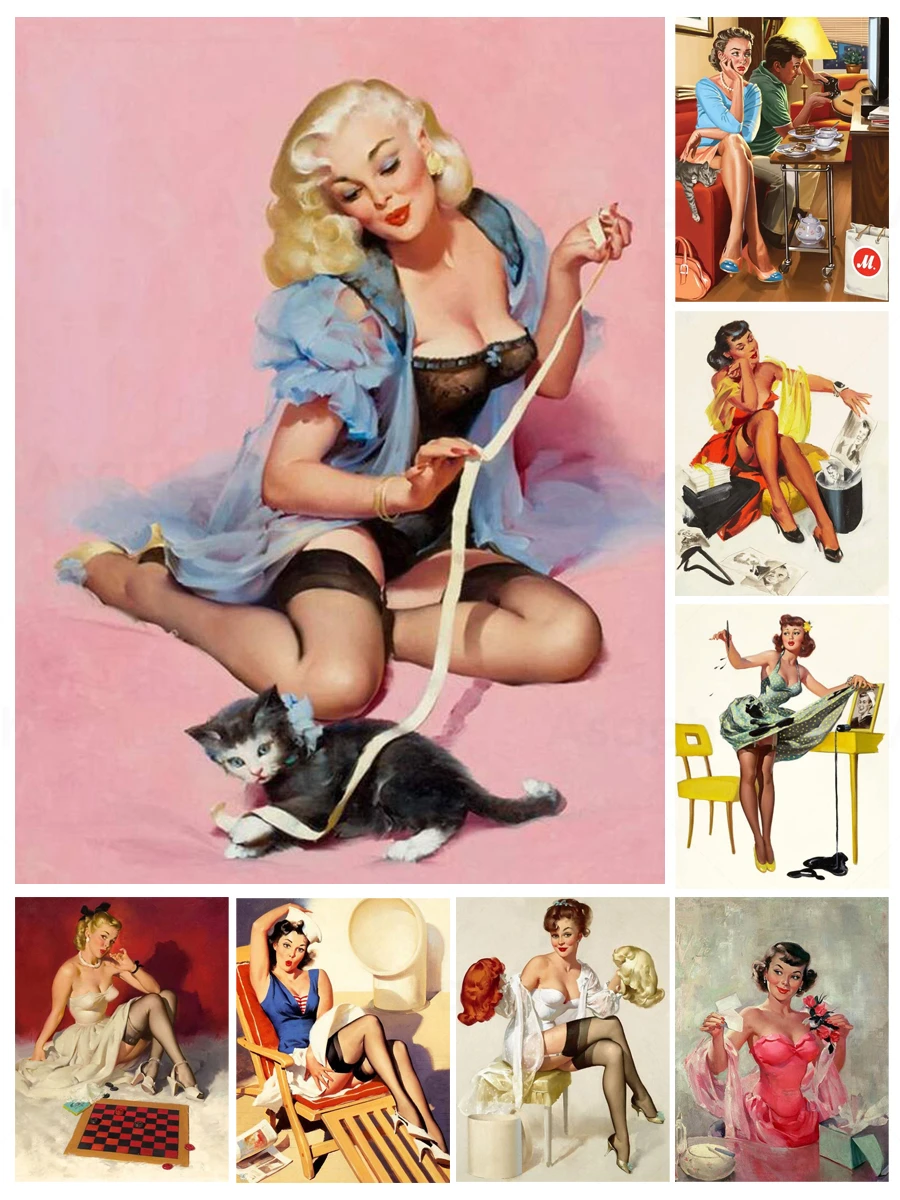 Sexy Lady Pin Up Girl Poster 5D Diy Full Square and Round Diamond Painting Embroidery Cross Stitch Kit Wall Art Club Home Decor
Sexy Lady Pin Up Girl Poster 5D Diy Full Square and Round Diamond Painting Embroidery Cross Stitch Kit Wall Art Club Home Decor