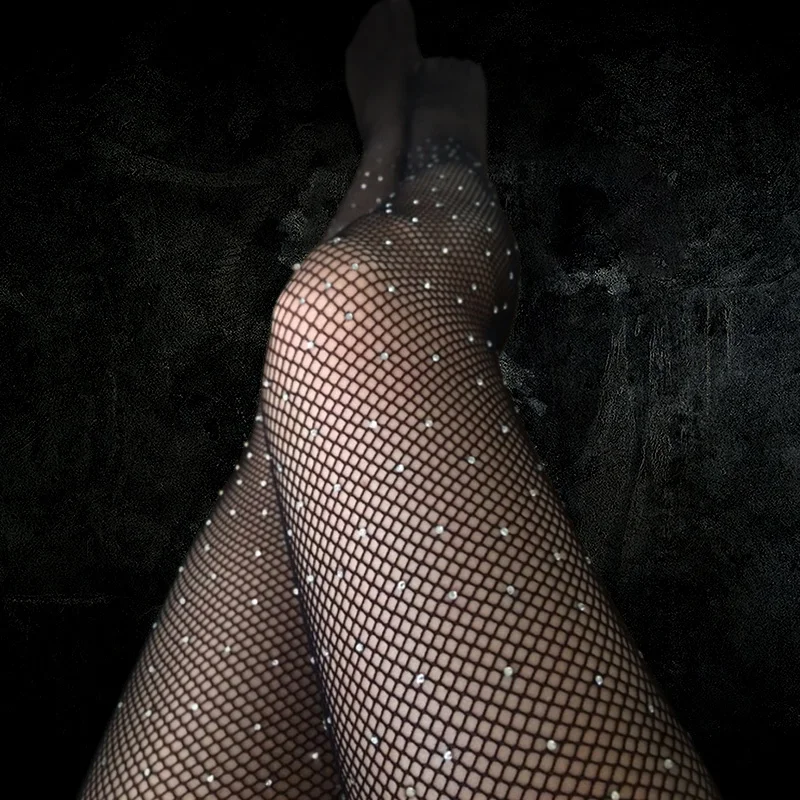2021 Sexy Women Pantyhose Shiny Fishnetstocking High Quality Hollow Mesh Diamonds Plaid Tights Sparkle Rhinestone Stockings
2021 Sexy Women Pantyhose Shiny Fishnetstocking High Quality Hollow Mesh Diamonds Plaid Tights Sparkle Rhinestone Stockings