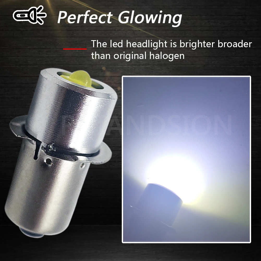 RUIANDSION 1 Pcs P13.5S PR2 DC 4V-30V 4.5V 6V 12V 18V 24V White LED Bulb For 3D 6D Fashlight Super Bright 3W 150Lm Torch Replace
RUIANDSION 1 Pcs P13.5S PR2 DC 4V-30V 4.5V 6V 12V 18V 24V White LED Bulb For 3D 6D Fashlight Super Bright 3W 150Lm Torch Replace