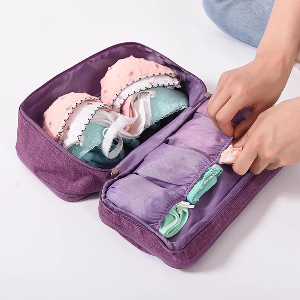 Women's Bra Underwear Travel Bag Suitcase Organizer Cosmetic Bag Luggage Organizer for Lingerie Makeup Organizer Bags Pouch
Women's Bra Underwear Travel Bag Suitcase Organizer Cosmetic Bag Luggage Organizer for Lingerie Makeup Organizer Bags Pouch