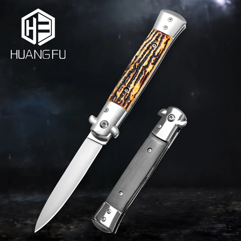 HUANGFU wooden handle folding knife multifunctional outdoor survival self-defense tool high hardness military tactical knife
HUANGFU wooden handle folding knife multifunctional outdoor survival self-defense tool high hardness military tactical knife