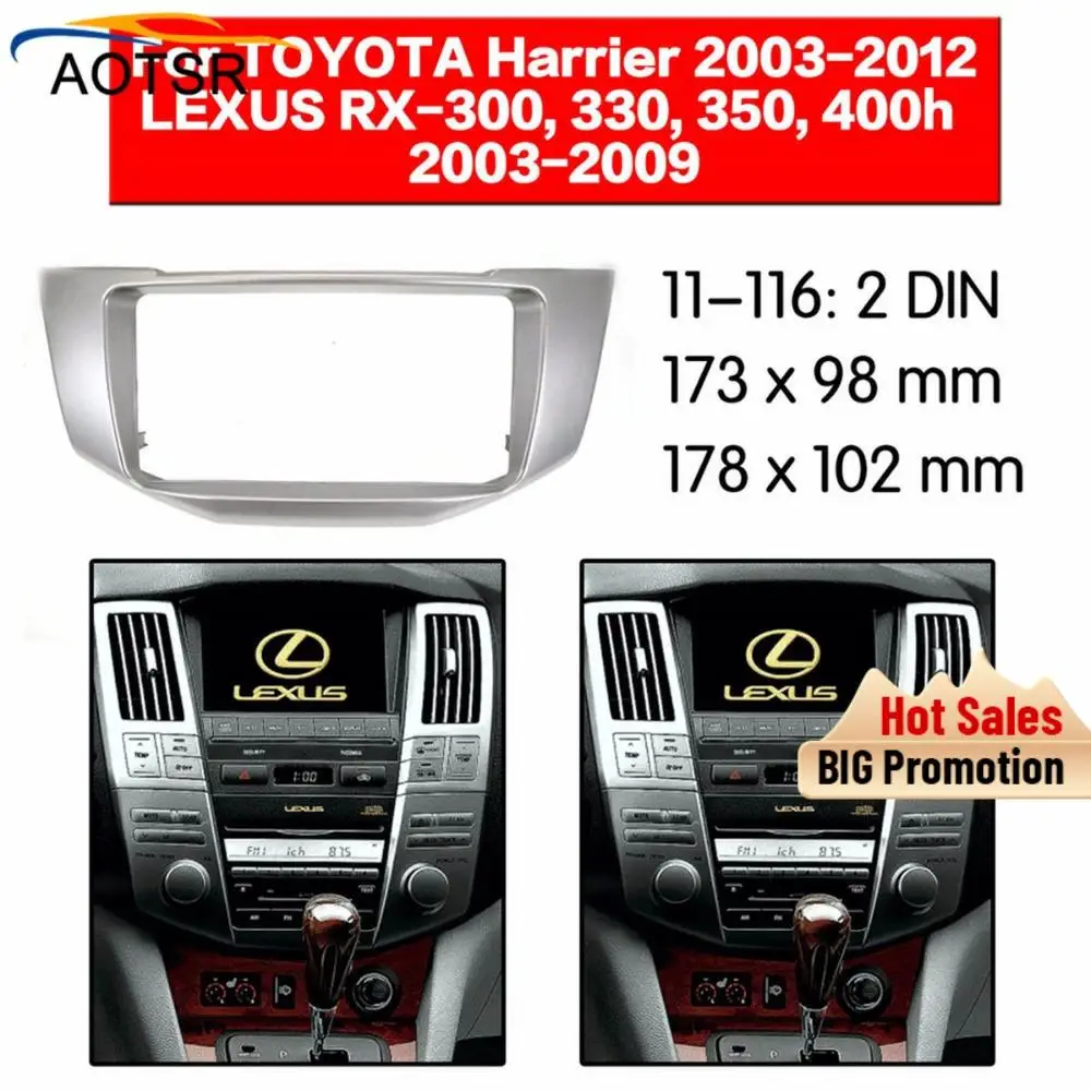 car Radio Facia For Lexus RX-330/330,350,400h 2003- 2009/Toyota Harrier Din dvd player Fascia Car Stereo Radio Installtion Dash
car Radio Facia For Lexus RX-330/330,350,400h 2003- 2009/Toyota Harrier Din dvd player Fascia Car Stereo Radio Installtion Dash