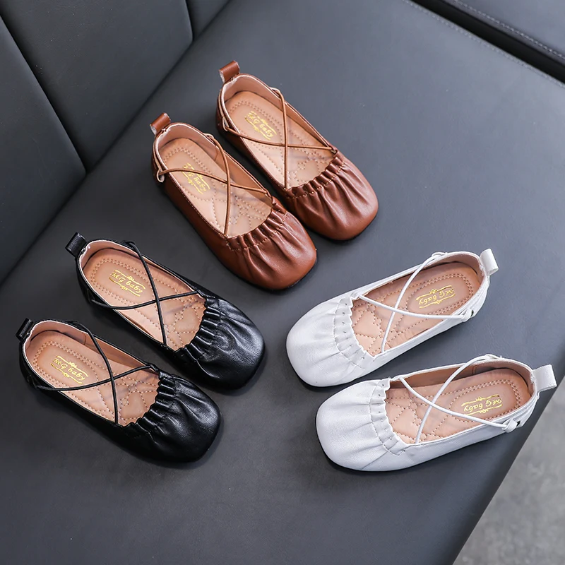 New Girls PU Leather Casual Shoes Princess Folds Peas Shoes 2020 Spring Fashion Children's Cross-tied Single Shoes Dance Shoes
New Girls PU Leather Casual Shoes Princess Folds Peas Shoes 2020 Spring Fashion Children's Cross-tied Single Shoes Dance Shoes